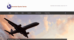 Desktop Screenshot of americancourierservice.com