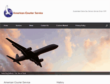 Tablet Screenshot of americancourierservice.com
